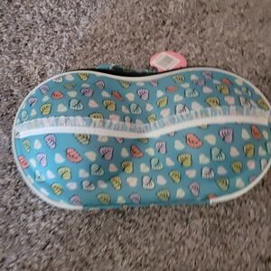 Suncatcher Blue Lingerie Travel Bag Organizer Leaf Print NWT